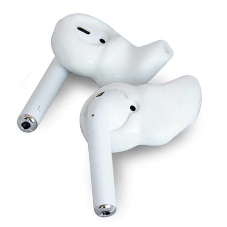 Pluggerz Muziek Oordoppen Otoplastieken Air Pod Sleeves – op maat gemaakte Sleeves