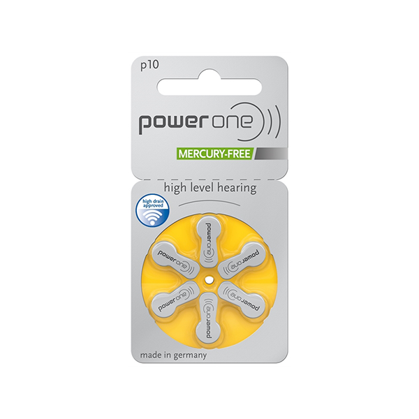 Power one P10A (geel) hoortoestelbatterij