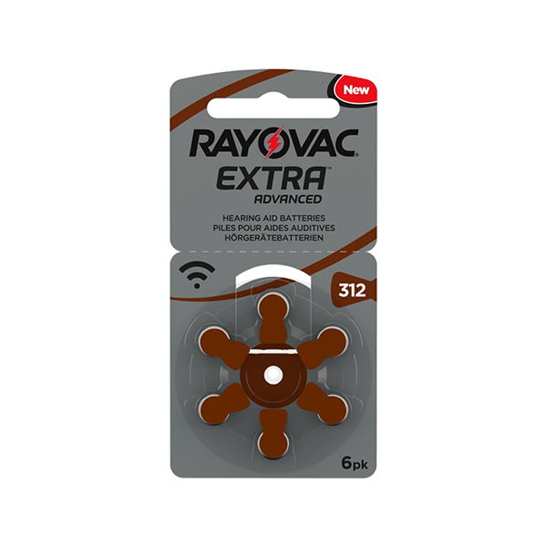 Rayovac P312 (bruin) hoortoestelbatterij